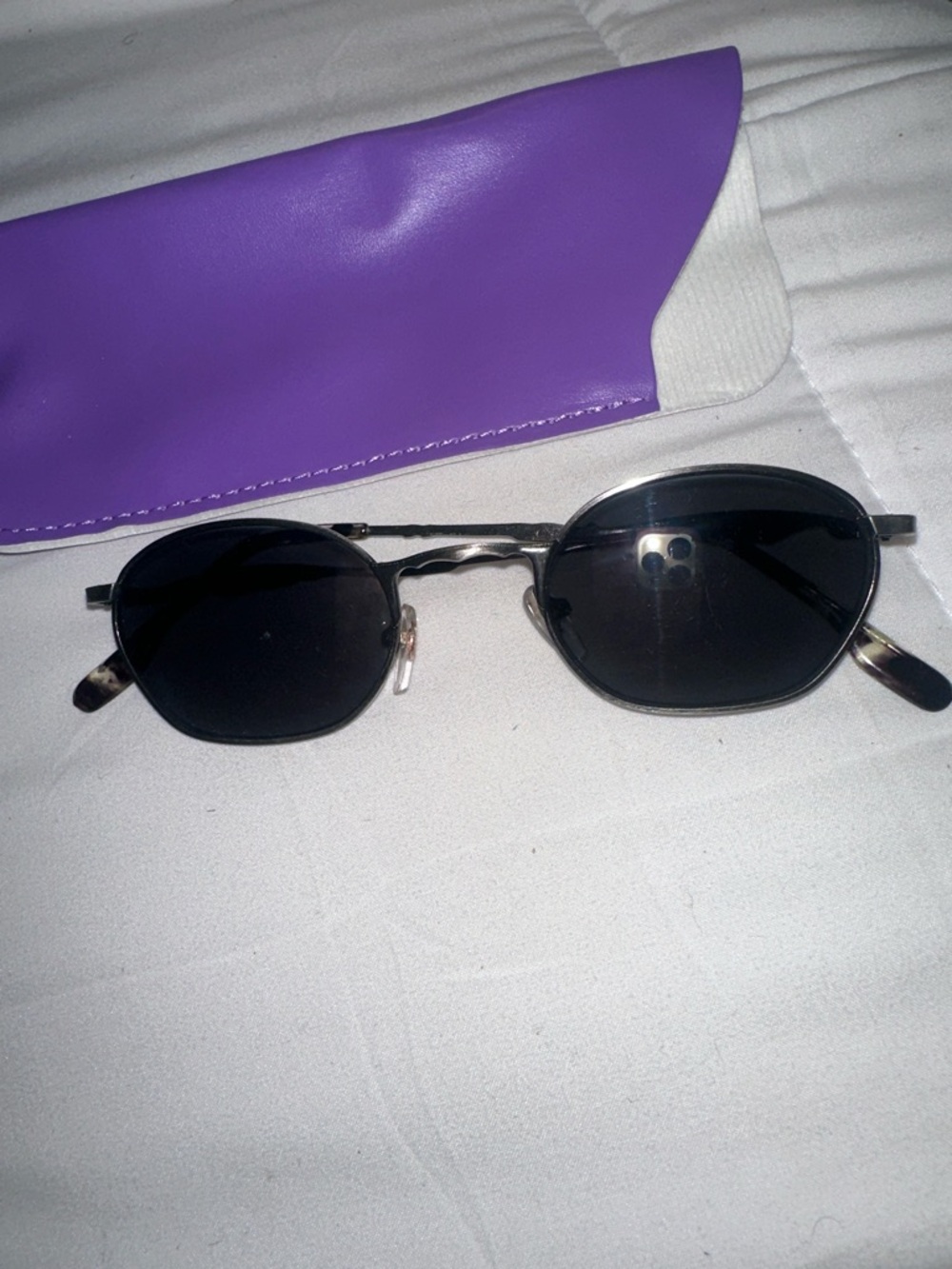 Black Lens Tortoiseshell Frame Sunglasses
